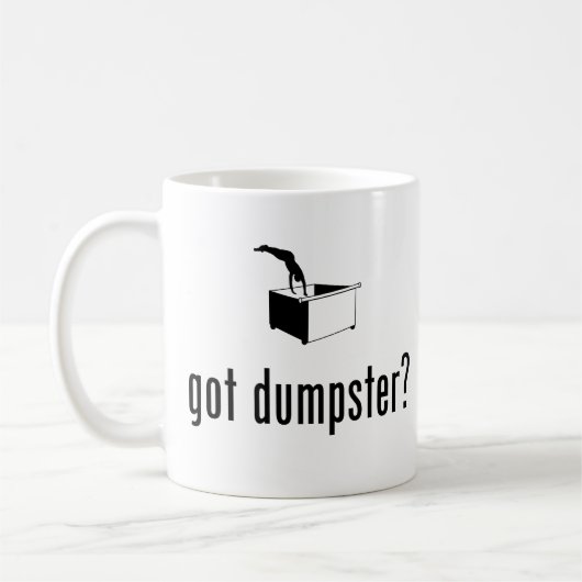 Müllcontainer-Tauchen Kaffeetasse (Links)