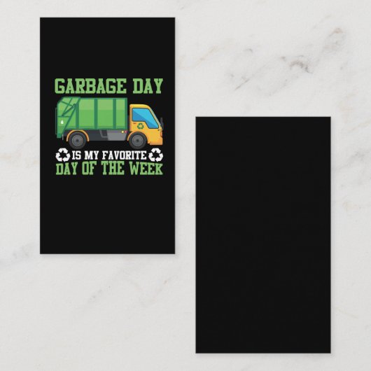 Mülldeponien Visitenkarte (Vorne/Hinten)