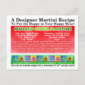 Mülled Cider Christmas Martini Rezept Postkarte (Vorderseite)