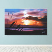 Mulled Mauve Sunset Leinwanddruck (Insitu (Holzboden))