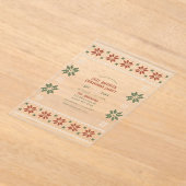 Mulled Spice Ugly Sweater Christmas Party Acryleinladungen (Ablage )