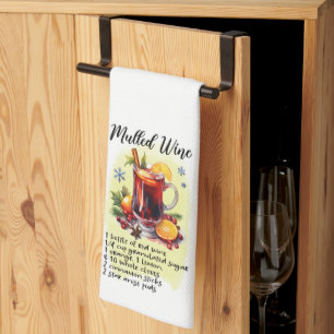 Mulled Wein Cocktail Rezept Weihnachten Urlaub Geschirrtuch