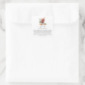 Mulled Wein Rezept Kit Weihnachten Quadratischer Aufkleber (Tasche)