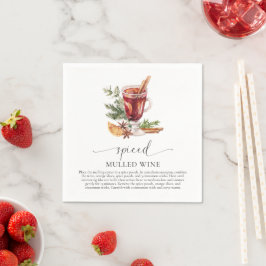 Mulled Wein Rezept Kit Weihnachten Serviette