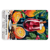 Mulled Wein Spritz Holiday Cocktail Rezept Magnet (Horizontal)