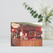 Mulled Wine Booth in Hamburg Postkarte (Stehend Vorderseite)