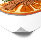 Mulled Wine Festivals Weihnachtsgebäck Poster (Ecke)