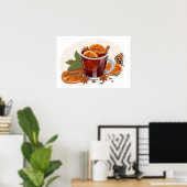 Mulled Wine Festivals Weihnachtsgebäck Poster (Heimbüro)