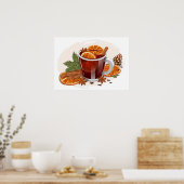 Mulled Wine Festivals Weihnachtsgebäck Poster (Küche)