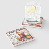 Mulled Wine Recipe Marbella Untersetzer (Seitenansicht)