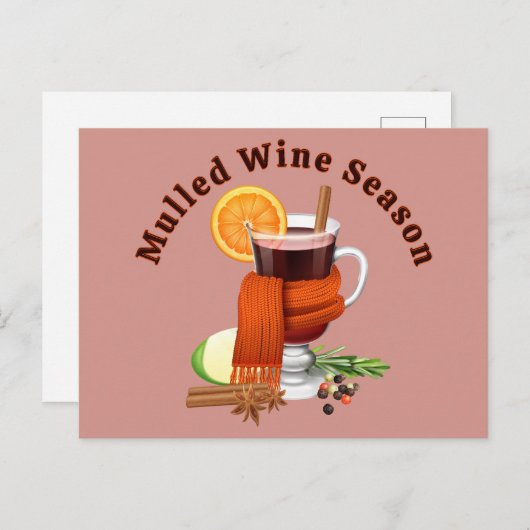 Mulled Wine Season Postkarte (Vorne/Hinten)