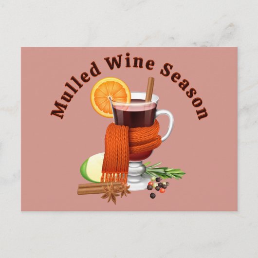 Mulled Wine Season Postkarte (Vorderseite)