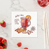Mulled Wine Serviette (Beispiel)