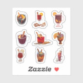 Mulled Wine Stickers Aufkleber (Blatt)