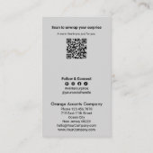 Mulled Wine Theme - Überraschung QR Winter Vielen  Visitenkarte (Rückseite)