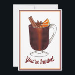 Mulled Wine Welcome Open House Housewarming Party Einladung<br><div class="desc">Die Einladung enthält eine originelle Illustration einer Tasse Glühwein mit Sternanis, Orange und Zimtsticken. Einfach mit Ihren Informationen für ein einzigartiges Haus-Erwärmen, ein offenes Haus, Ferien oder willkommenes Zuhause-Party einladen. Sehen Sie nicht, wonach Sie suchen? Brauchen Sie Hilfe bei der Anpassung? Kontaktieren Sie Rebecca, um etwas für Sie entworfen zu...</div>