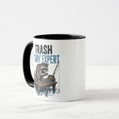 Mülleimer-Angler-Experte Waschbär Tasse (Vorderseite Links)