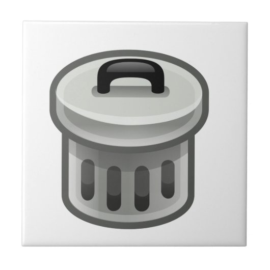 Mülleimer Fliese (Vorderseite)