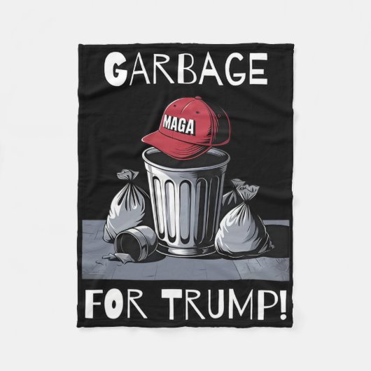 Mülleimer für Trumps Mega-Hut Fleecedecke (Vorderseite)