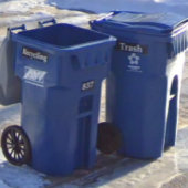 Mülleimer kann das Etikett adressieren Autoaufkleber