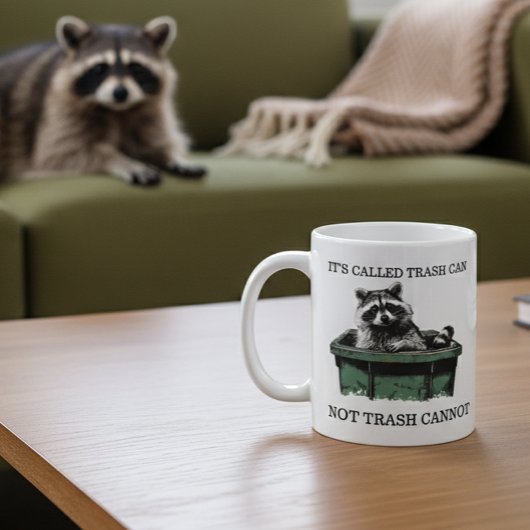 "Mülleimer" kann Raccoon lustig machen Kaffeetasse