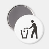 Mülleimer kann signieren magnet (Vorderseite/Rückseite)