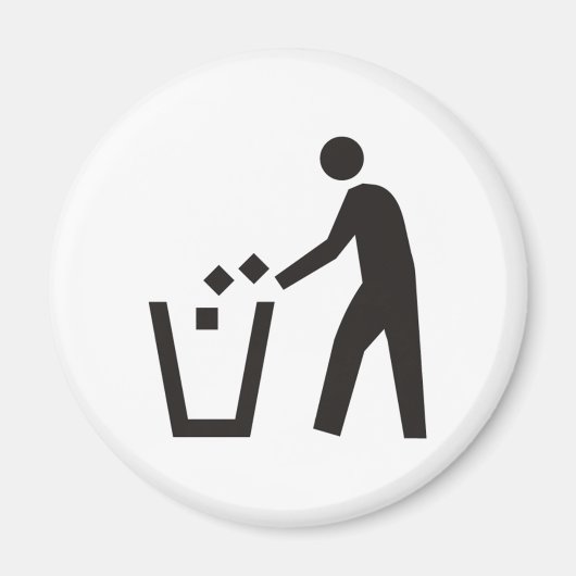 Mülleimer kann signieren magnet (Vorne)