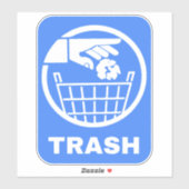 Mülleimer kann signieren - Recycelnd Bin Aufkleber (Blatt)