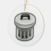 Mülleimer Keramik Ornament (Links)