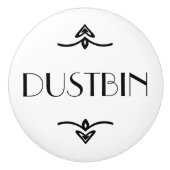 Mülleimer Keramikknauf (Vorderseite)