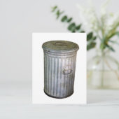 Mülleimer Postkarte (Stehend Vorderseite)