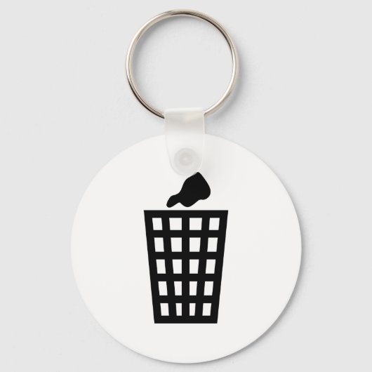 Mülleimer Schlüsselanhänger (Vorderseite)