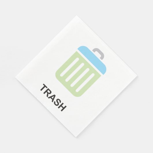 Mülleimer Serviette (Ecke)