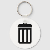 Mülleimer-Symbol Schlüsselanhänger (Vorderseite)