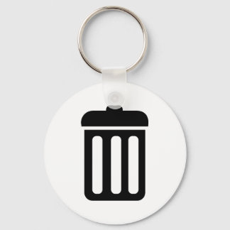 Mülleimer-Symbol Schlüsselanhänger