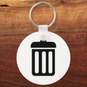 Mülleimer-Symbol Schlüsselanhänger (Vorderseite)