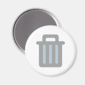 Mülleimer trash bin magnet (Vorderseite/Rückseite)