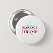 Mülleimer Trumps für Trump 2024-Präsident Button (Vorne & Hinten)