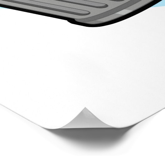 Mülleimer-Vortrag Funny Garbage Bin Puff Poster (Ecke)