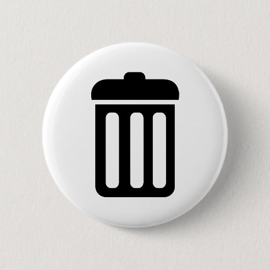 Mülleimersymbol Button (Vorderseite)