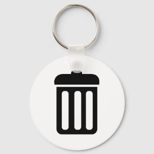 Mülleimersymbol Schlüsselanhänger