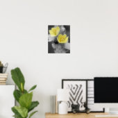 Mullein-Blume mit Käfer-Teilfarbe Poster (Heimbüro)