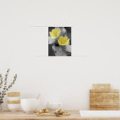 Mullein-Blume mit Käfer-Teilfarbe Poster (Küche)