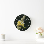 Mullein Flower Personalized   Runde Wanduhr (Zuhause)