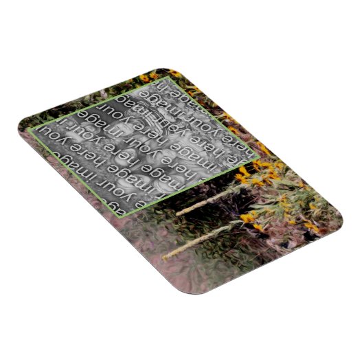 Mulleins Mit Augen Susan-Blume hinzufügen Foto Magnet (Rechte Seite)