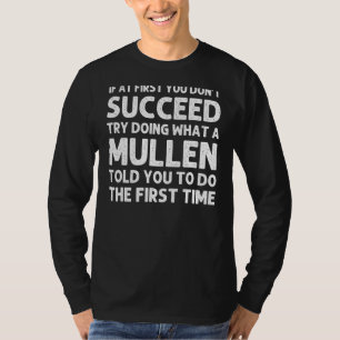Mullen Familiennamen Bäume Geburtstags-Wiedersehen T-Shirt