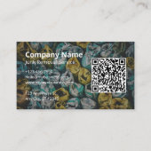 Müllentsorgungs-Dumpster-QR-Code-Logo Visitenkarte (Vorderseite)