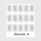 Müller Bin Day Garbage Tracker Mini Bujo Planer Aufkleber (Blatt)