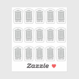 Müller Bin Day Garbage Tracker Mini Bujo Planer Aufkleber