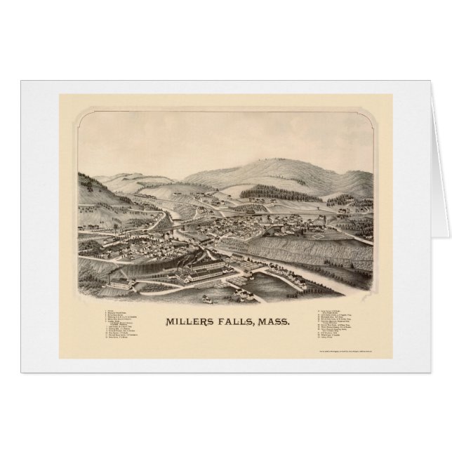 Müller-Fälle, panoramische Karte MAs - 1889 (Vorderseite (Horizontal))